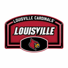 University of Louisville USA Embossed Steel Wall Sign, 11" x 17" - Collegiate Home