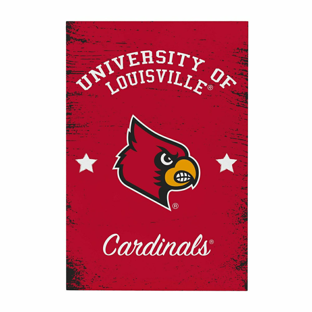 University of Louisville Wood Wall Sign, 16x24 - Collegiate Home
