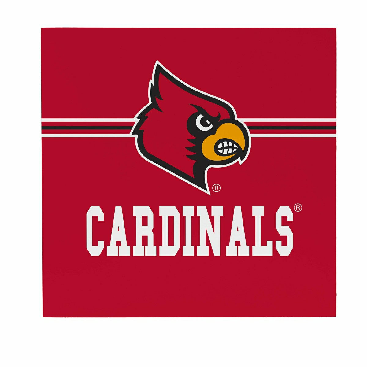 University of Louisville Wood Wall Sign, 12x12 - Collegiate Home