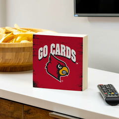 University of Louisville Plock, Down Home Fans, 6x6 - Collegiate Home