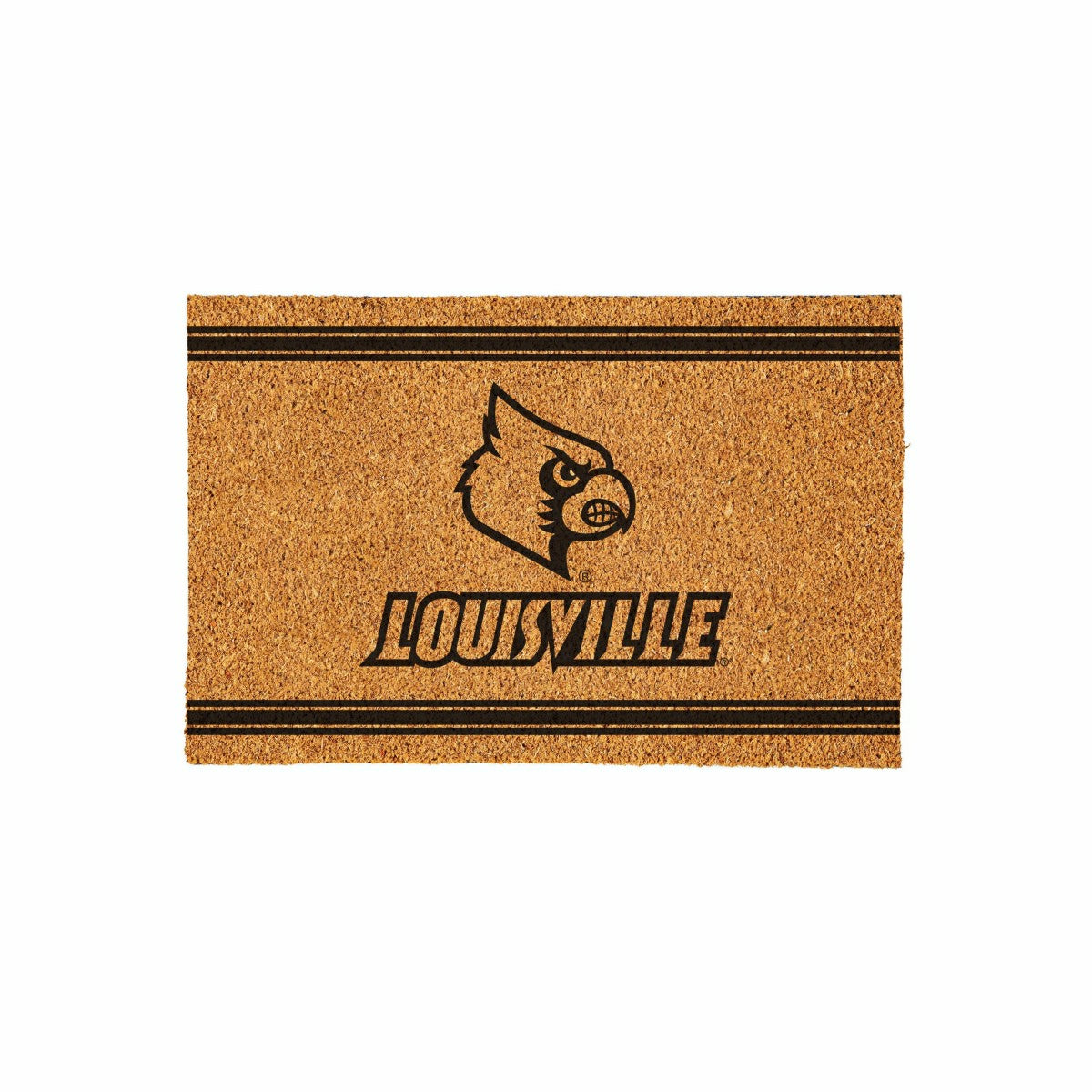 University of Louisville Large One Color Coir Mat, 36"x24" - Collegiate