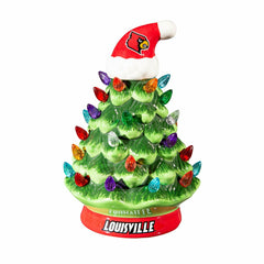 University of Louisville 8" LED Ceramic Christmas Tree - Collegiate Home