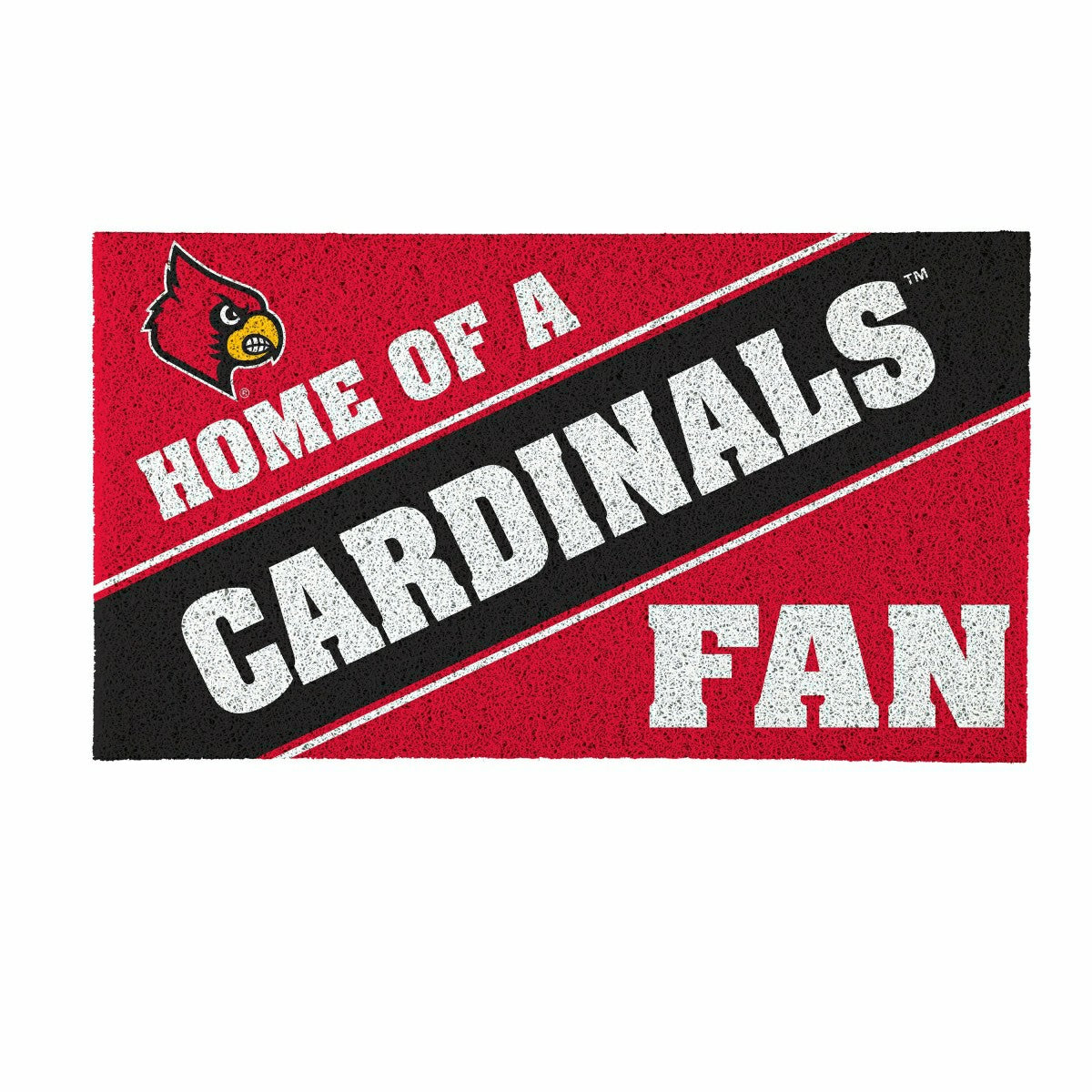 University of Louisville, PVC Mat COLOR, Home of a Fan - Collegiate
