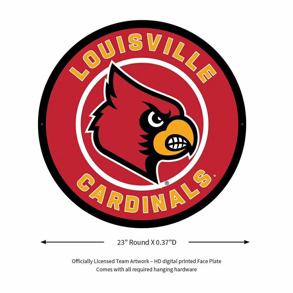 LED Wall Decor, Round, University of Louisville - Collegiate Home