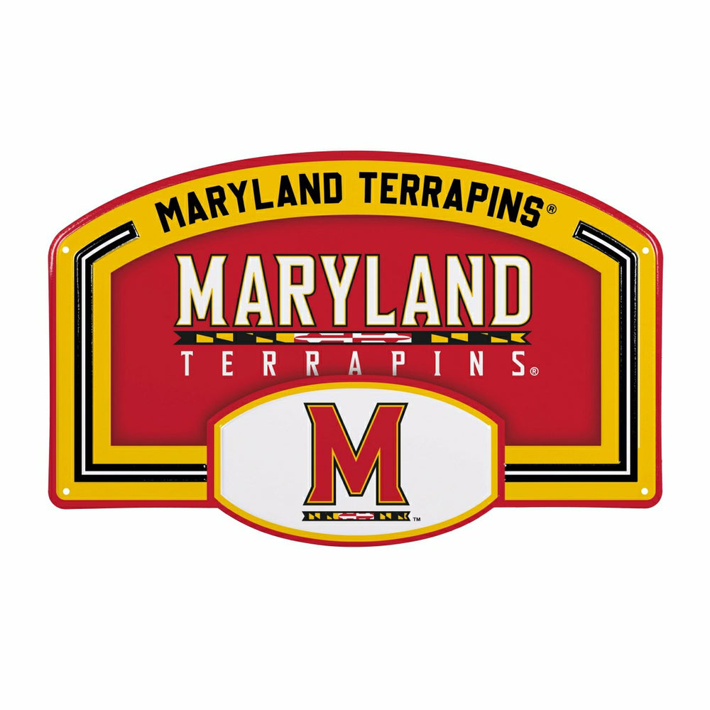 University of Maryland USA Embossed Steel Wall Sign, 11" x 17" - Collegiate Home