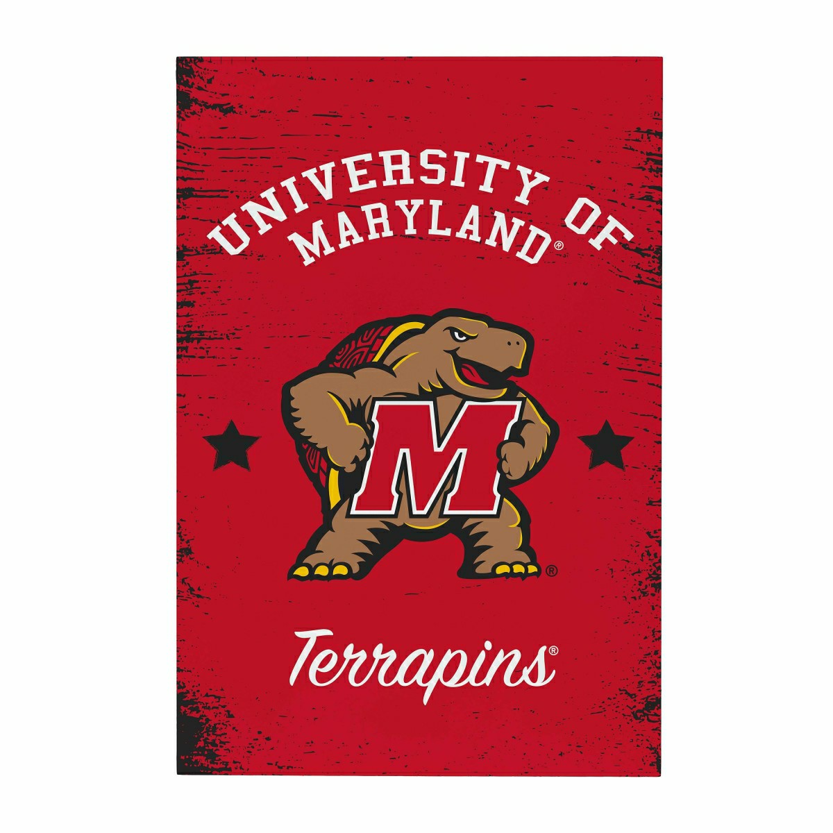 University of Maryland Wood Wall Sign, 16x24 - Collegiate Home