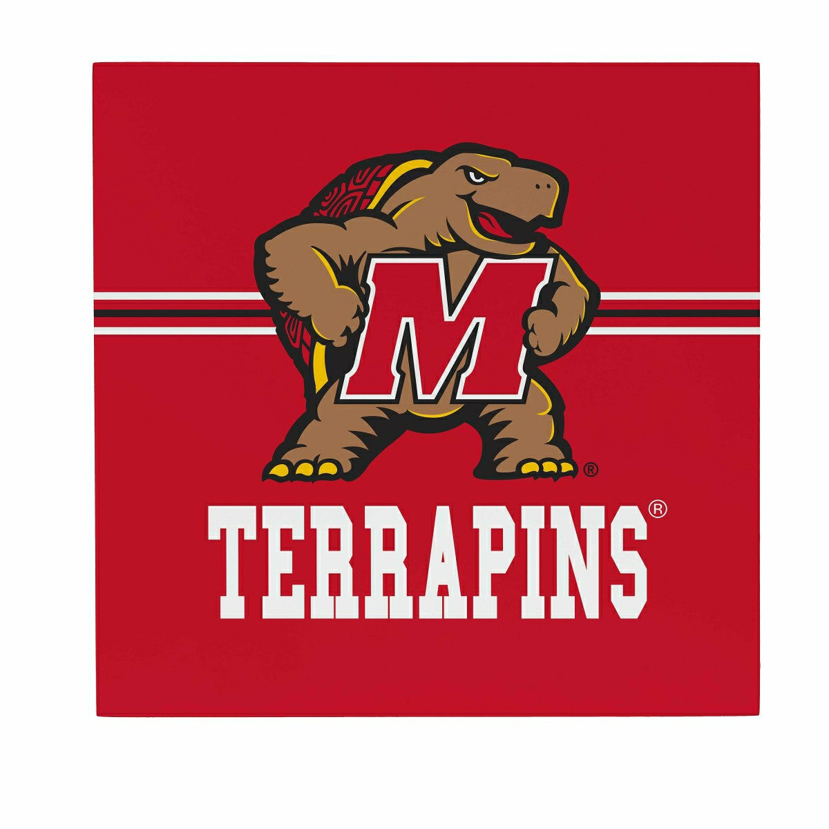 University of Maryland Wood Wall Sign, 12x12 - Collegiate Home