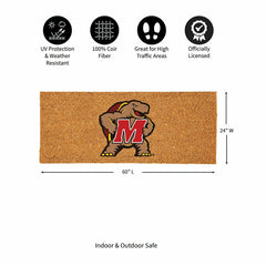 University of Maryland Extra Large Full Color Coir Mat, 60"x24" - Collegiate