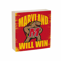 University of Maryland Plock, Down Home Fans, 6x6 - Collegiate Home