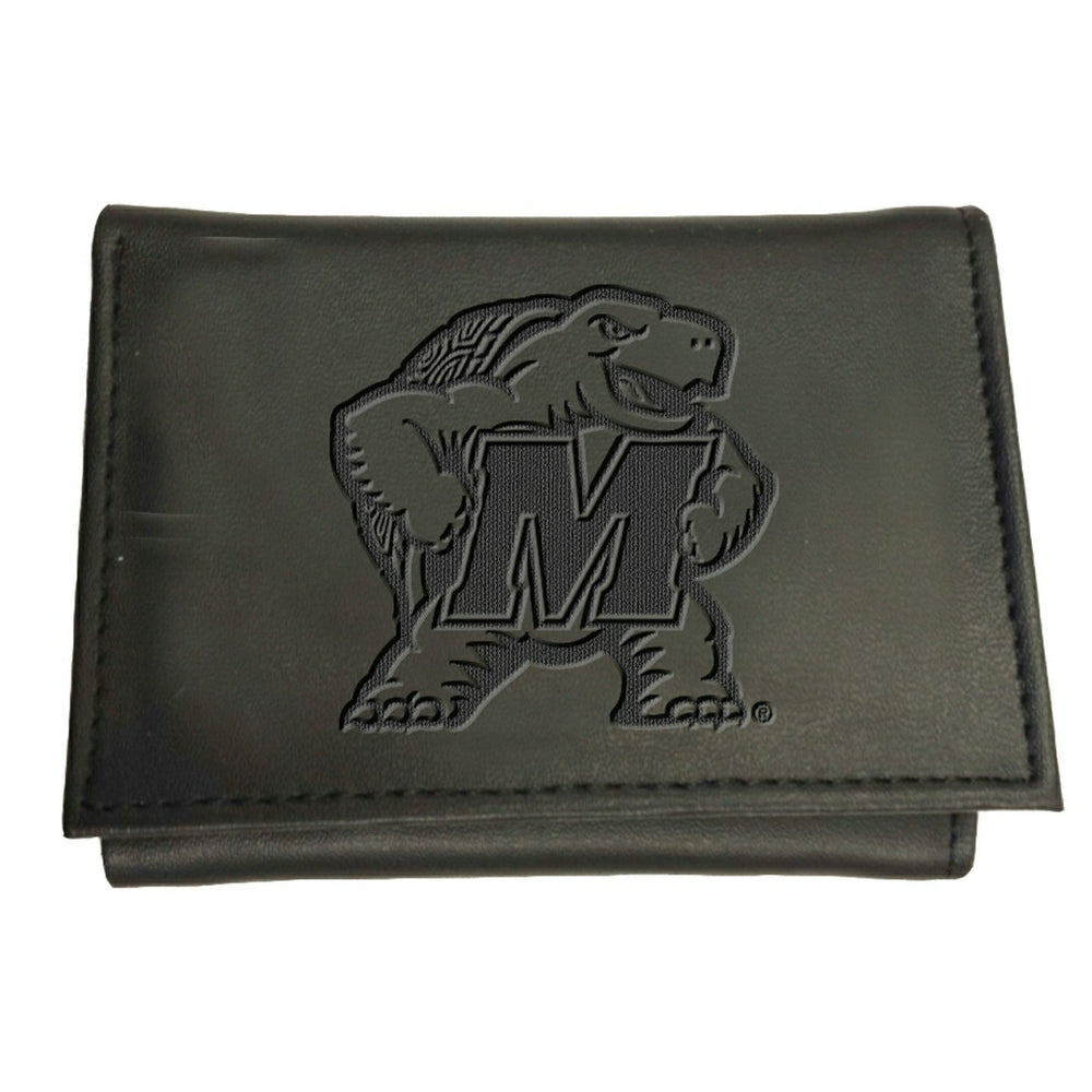 University of Maryland, Tri-Fold Wallet, Black - Collegiate Home