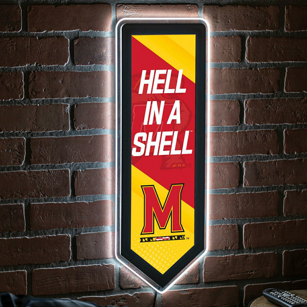 LED Wall Decor, Pennant, University of Maryland - Collegiate Home