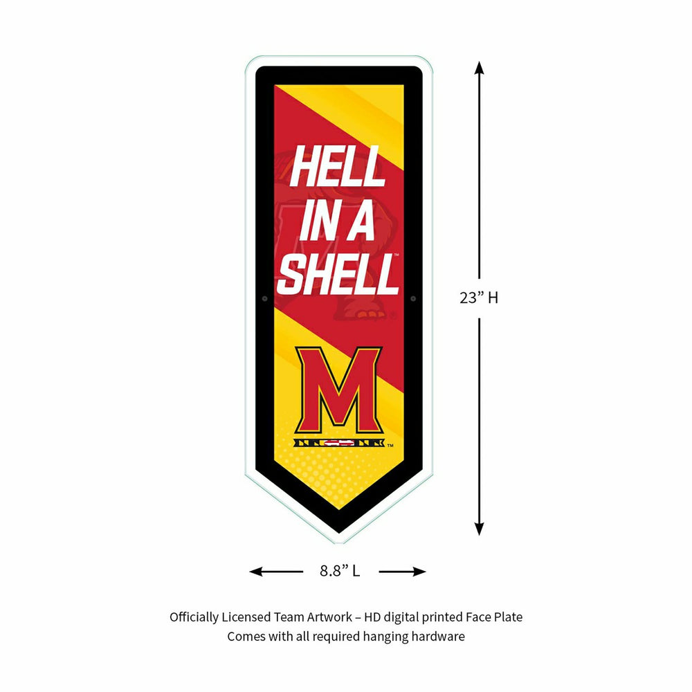 LED Wall Decor, Pennant, University of Maryland - Collegiate Home