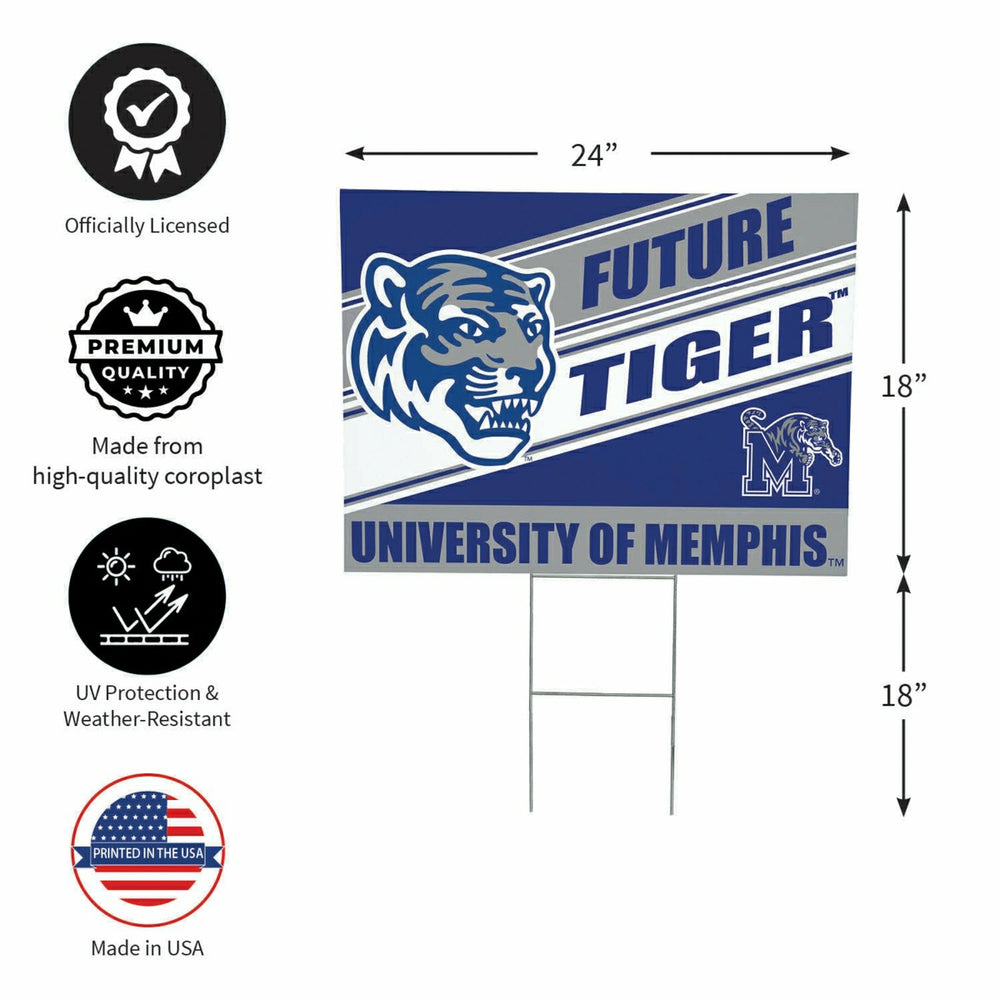University of Memphis Coroplast Yard Sign, Future Student - Collegiate Home