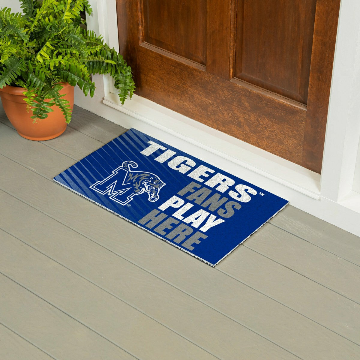 University of Memphis Fan Mat, 28"x16" - Collegiate