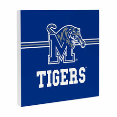 University of Memphis Wood Wall Sign, 12x12 - Collegiate Home