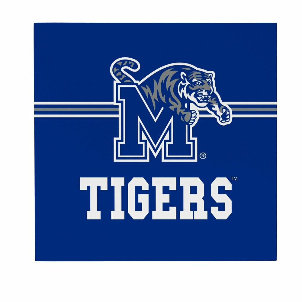 University of Memphis Wood Wall Sign, 12x12 - Collegiate Home