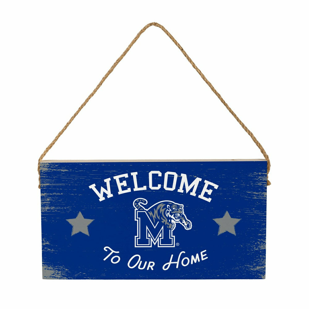University of Memphis Wood Wall Sign, 6x11 - Collegiate Home