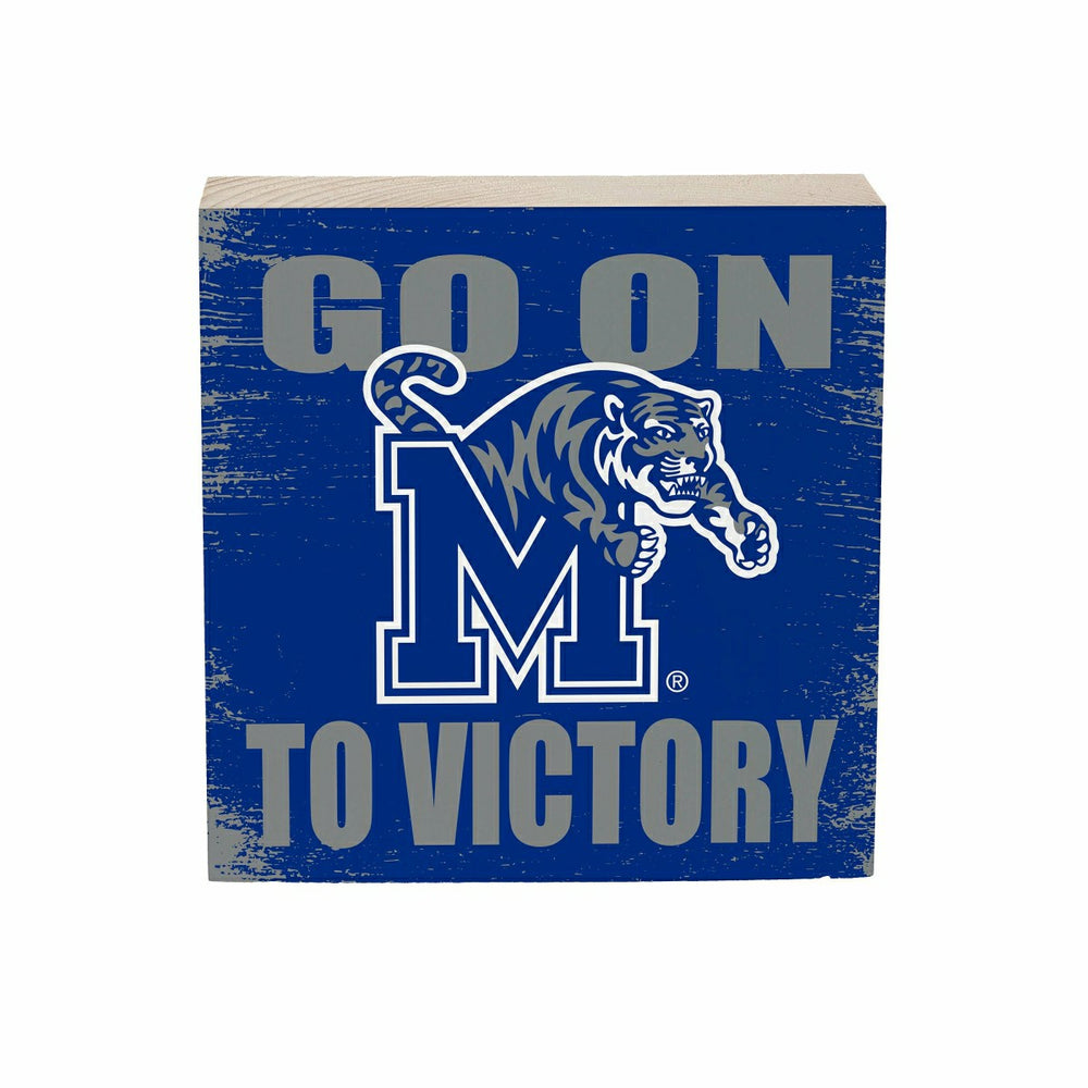 University of Memphis Plock, Down Home Fans, 6x6 - Collegiate Home