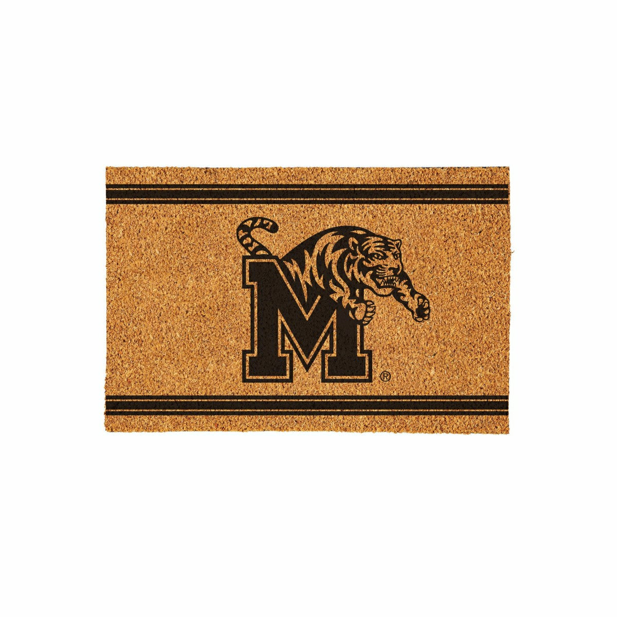 University of Memphis Large One Color Coir Mat, 36"x24" - Collegiate
