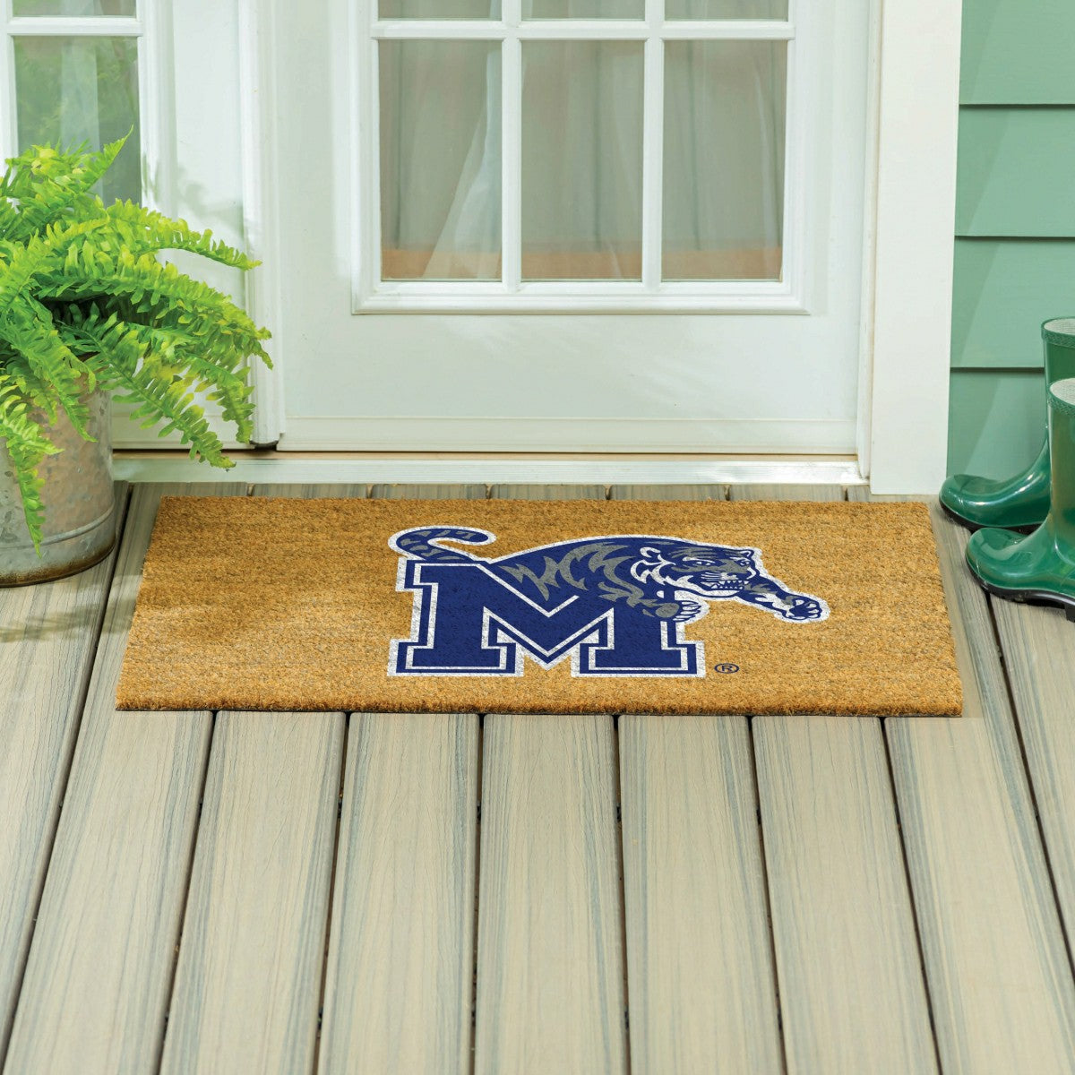 University of Memphis Large Full Color Coir Mat, 36"x24" - Collegiate