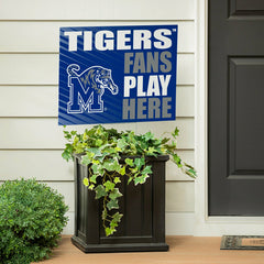 University of Memphis Coroplast Yard Sign "Fans Play Here" - Collegiate Home