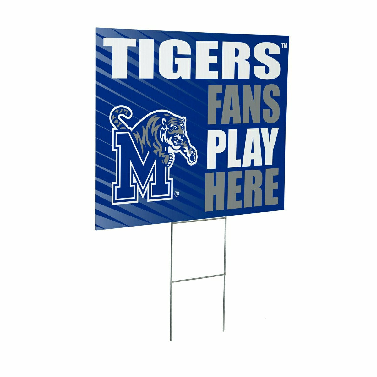 University of Memphis Coroplast Yard Sign "Fans Play Here" - Collegiate Home