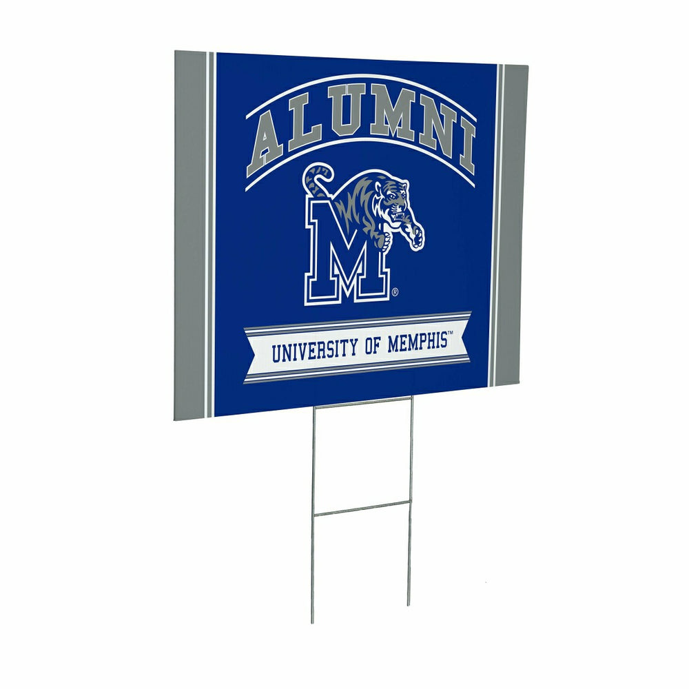 University of Memphis Coroplast Yard Sign Alumni - Collegiate Home