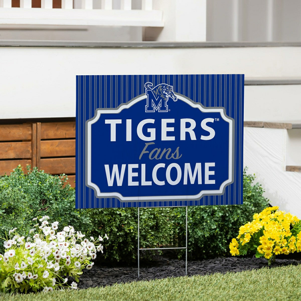 University of Memphis Coroplast Yard Sign, "Fans Welcome" - Collegiate Home