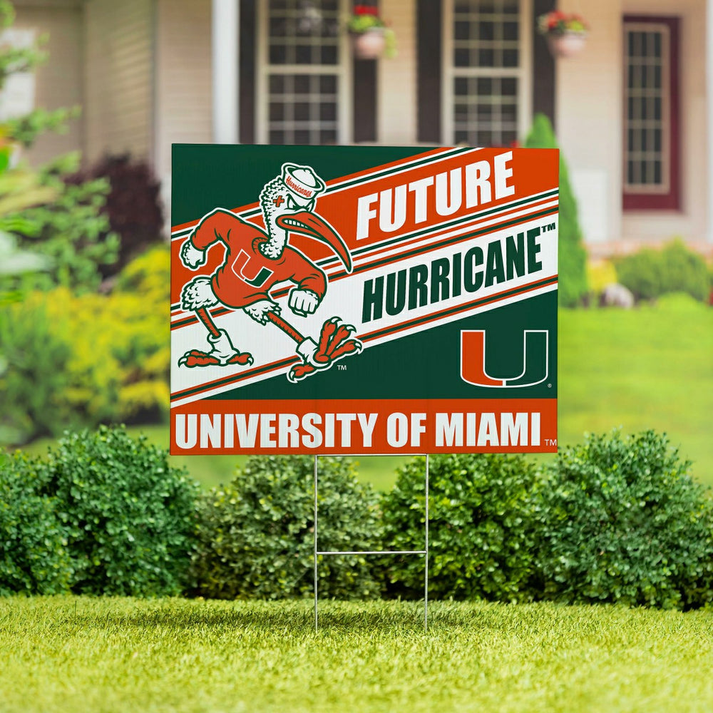 University of Miami Coroplast Yard Sign, Future Student - Collegiate Home