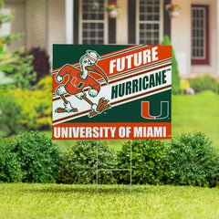 University of Miami Coroplast Yard Sign, Future Student - Collegiate Home