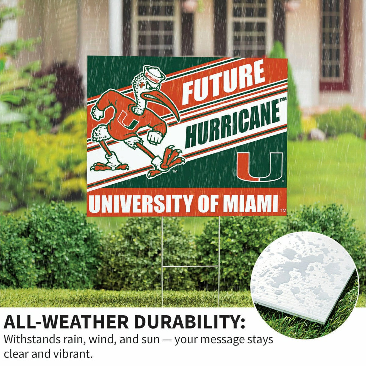 University of Miami Coroplast Yard Sign, Future Student - Collegiate Home