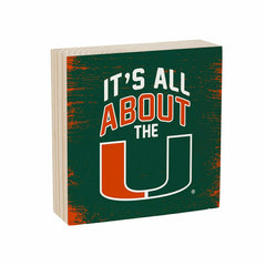 University of Miami Plock, Down Home Fans, 6x6 - Collegiate Home