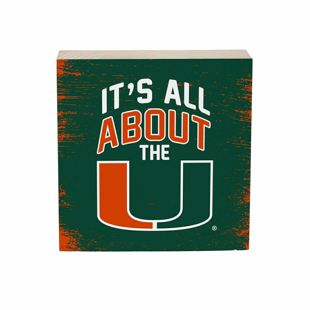 University of Miami Plock, Down Home Fans, 6x6 - Collegiate Home