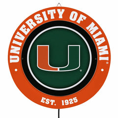 University of Miami, Metal Lite, Round - Collegiate