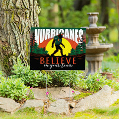 University of Miami Yard Sign, Bigfoot - Collegiate Home