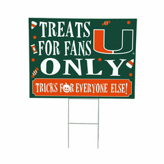 University of Miami Yard Sign, Halloween Treats for Fans - Collegiate Home