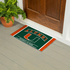 University of Miami Alumni Mat, 28"x16" - Collegiate