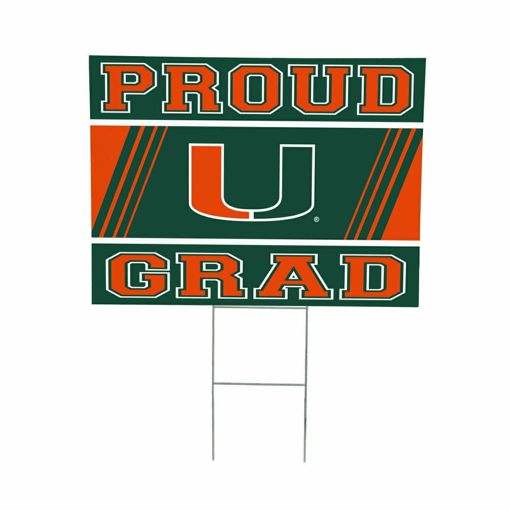 University of Miami Coroplast Yard Sign Graduate - Collegiate Home