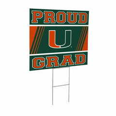University of Miami Coroplast Yard Sign Graduate - Collegiate Home
