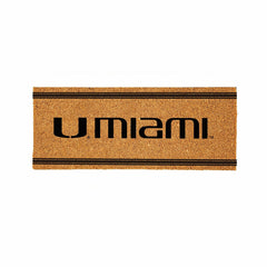 University of Miami Extra Large One Color Coir Mat, 60"x24" - Collegiate