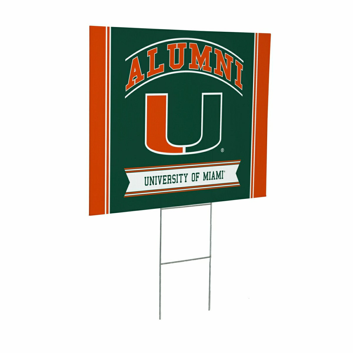 University of Miami Coroplast Yard Sign Alumni - Collegiate Home