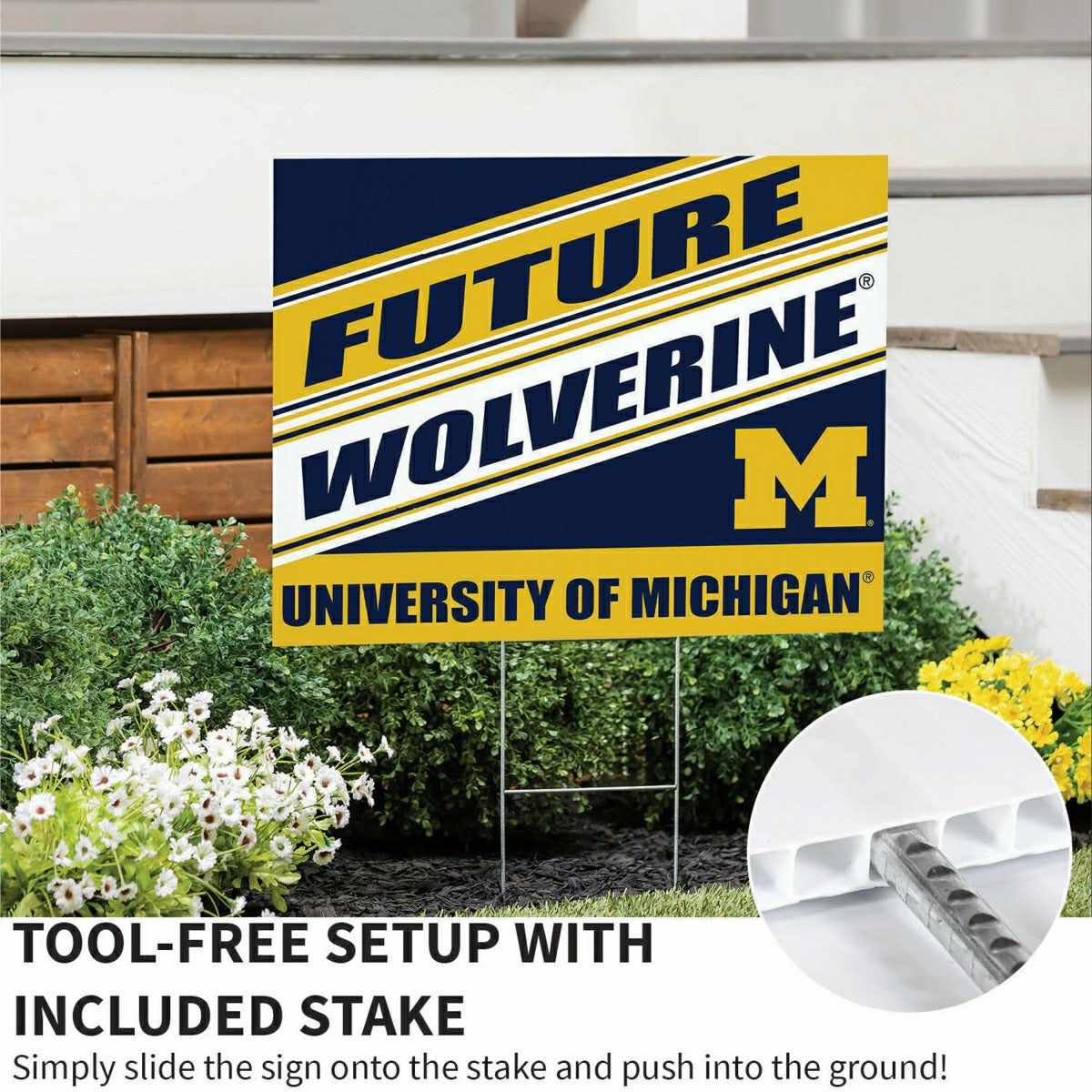 University Of Michigan Coroplast Yard Sign, Future Student - Collegiate Home