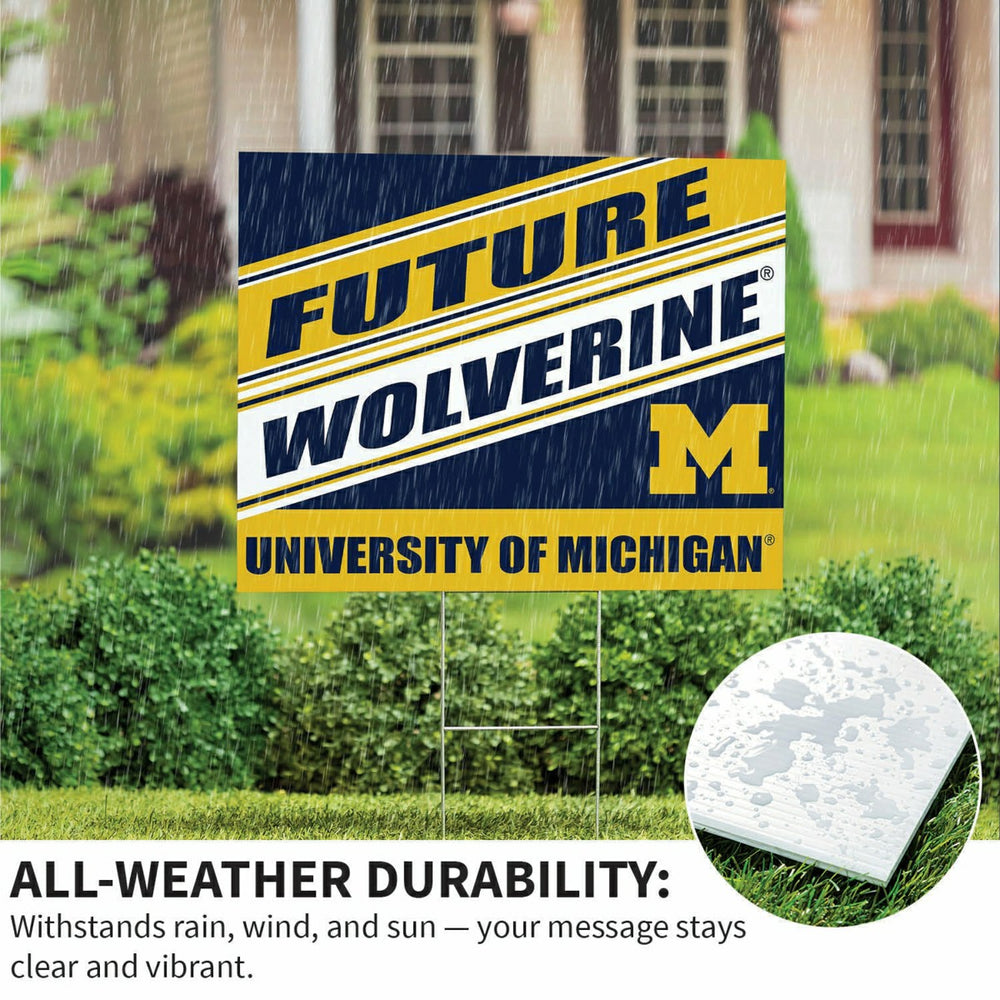 University Of Michigan Coroplast Yard Sign, Future Student - Collegiate Home