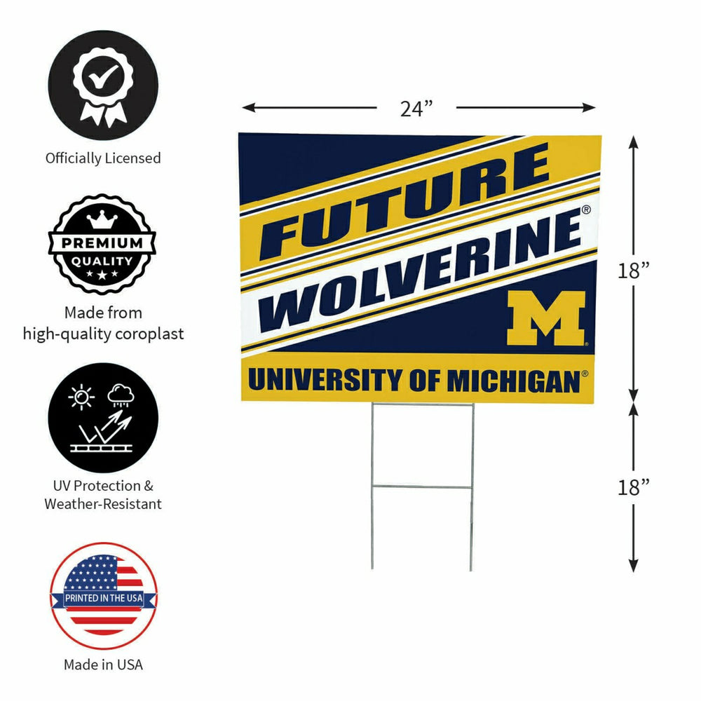 University Of Michigan Coroplast Yard Sign, Future Student - Collegiate Home