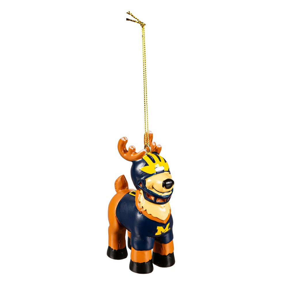 Reindeer Player Ornament, University Of Michigan - Collegiate Home