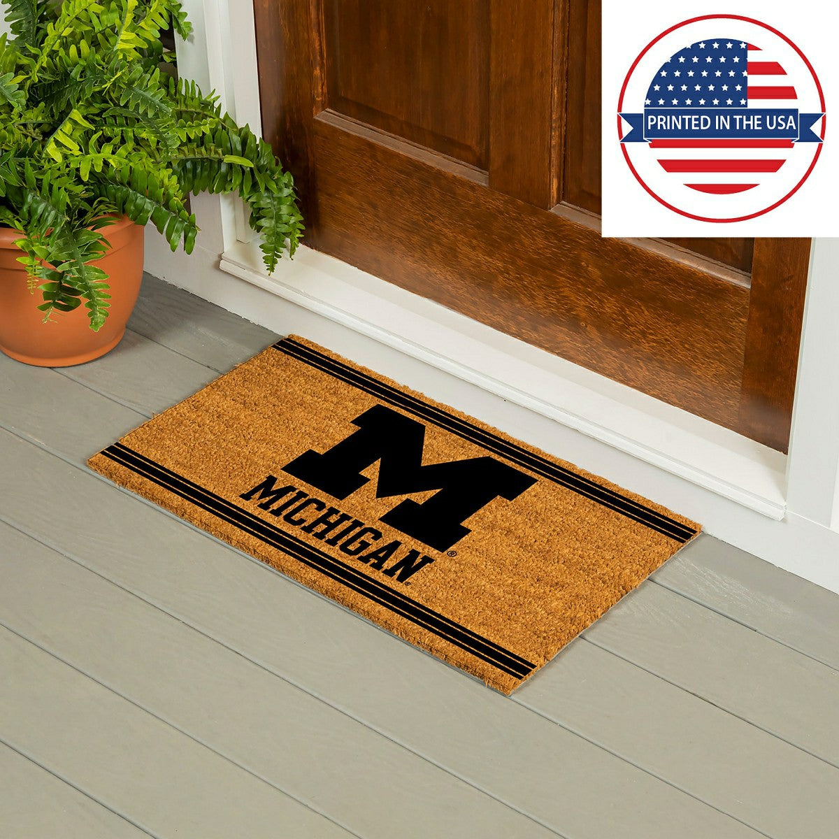 University Of Michigan, Coir Mat 1C - Collegiate