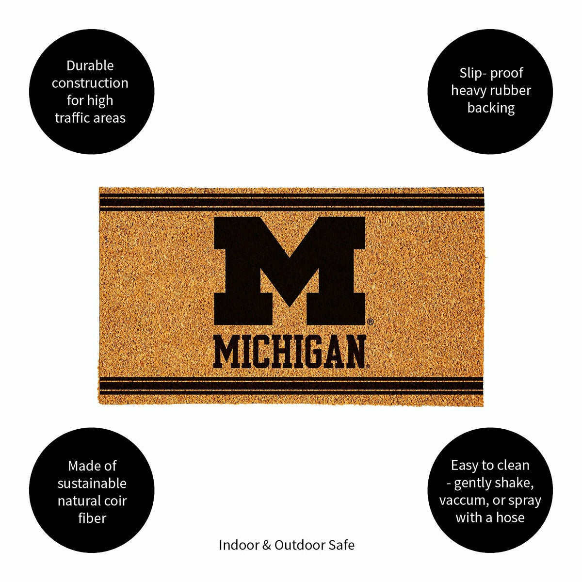 University Of Michigan, Coir Mat 1C - Collegiate
