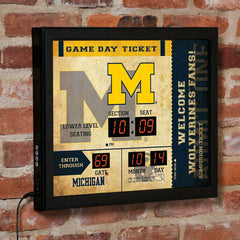 Scoreboard Wall Clock, University of Michigan - Collegiate Home