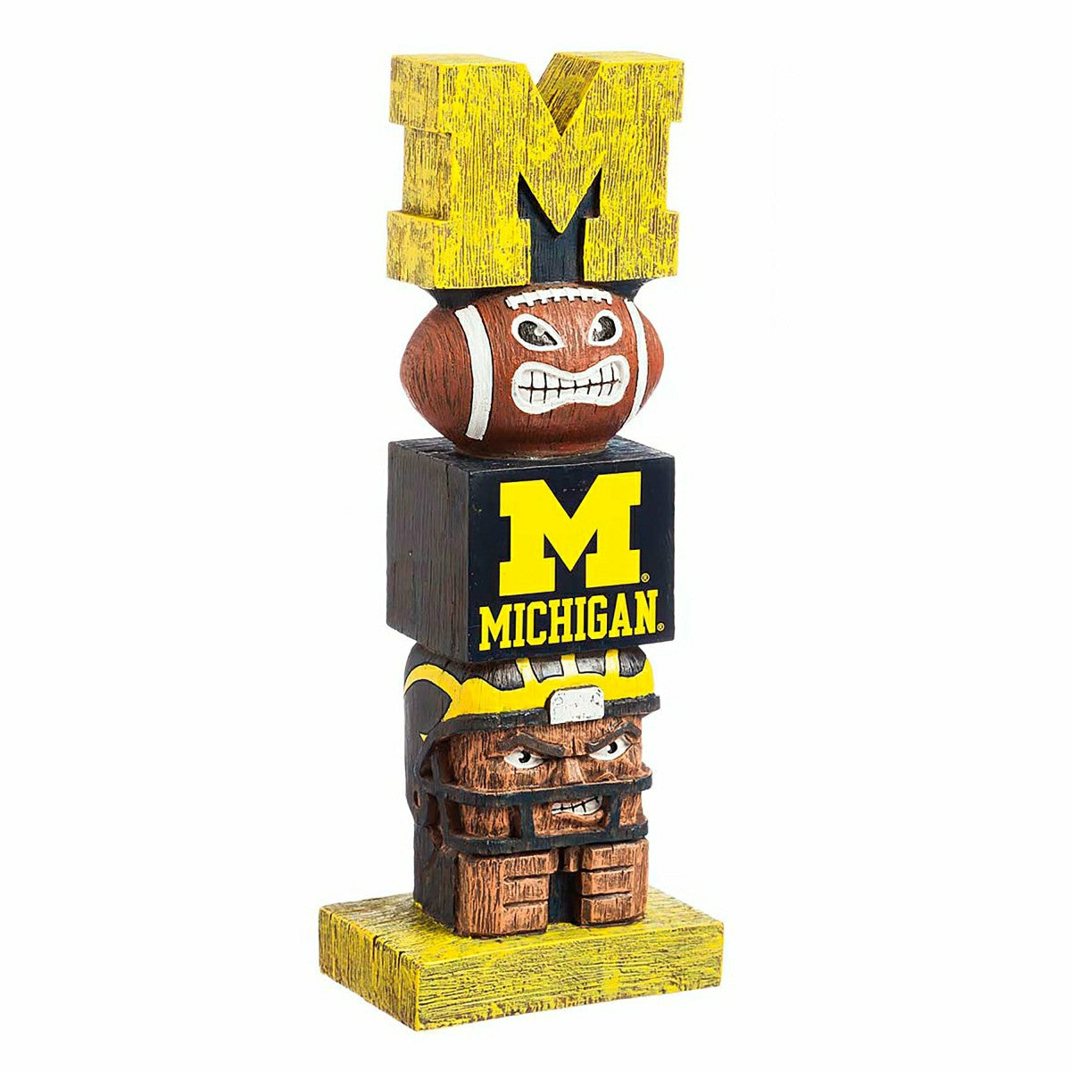 Michigan Wolverines Tiki Team Totem Garden Statue - Collegiate Home