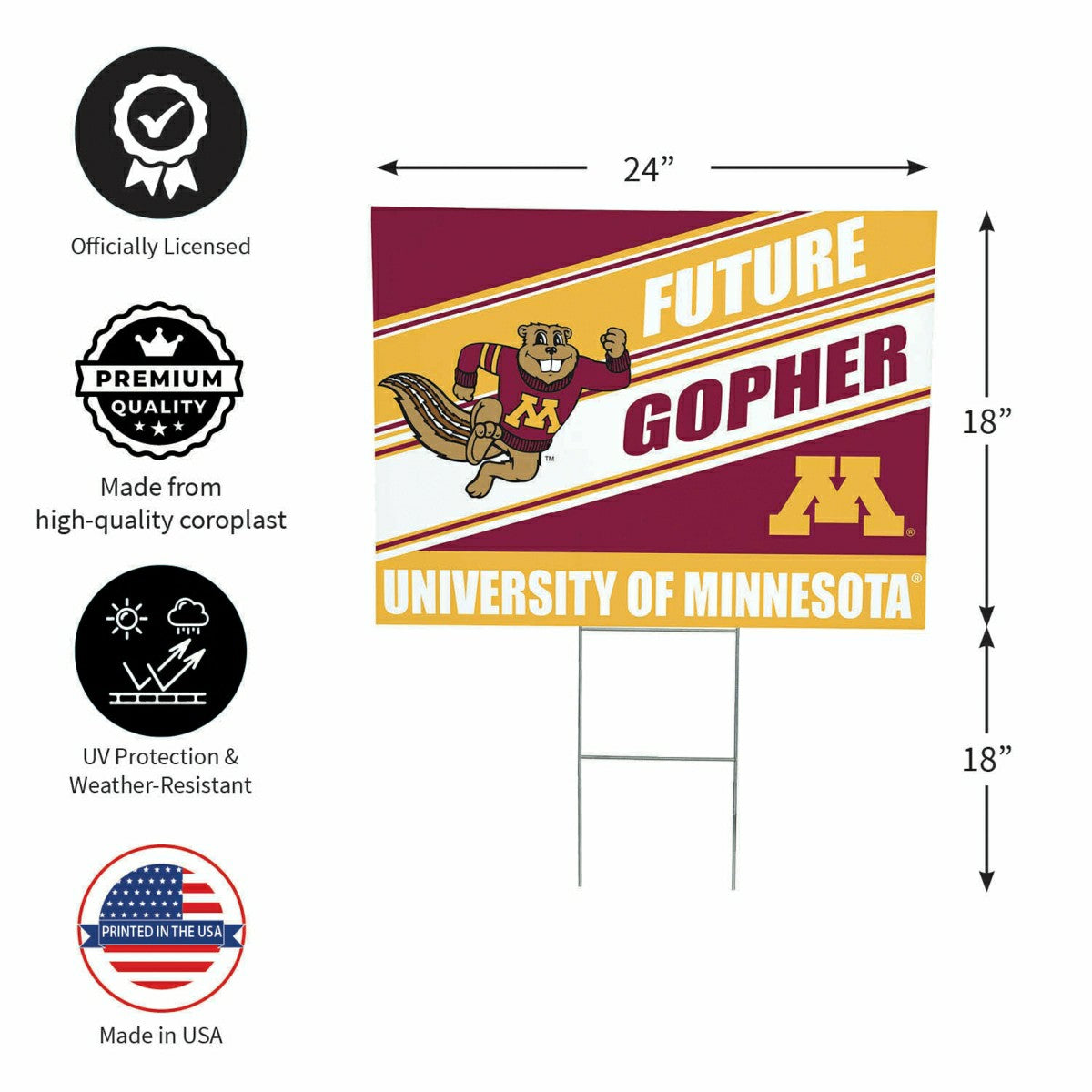 University of Minnesota Coroplast Yard Sign, Future Student - Collegiate Home